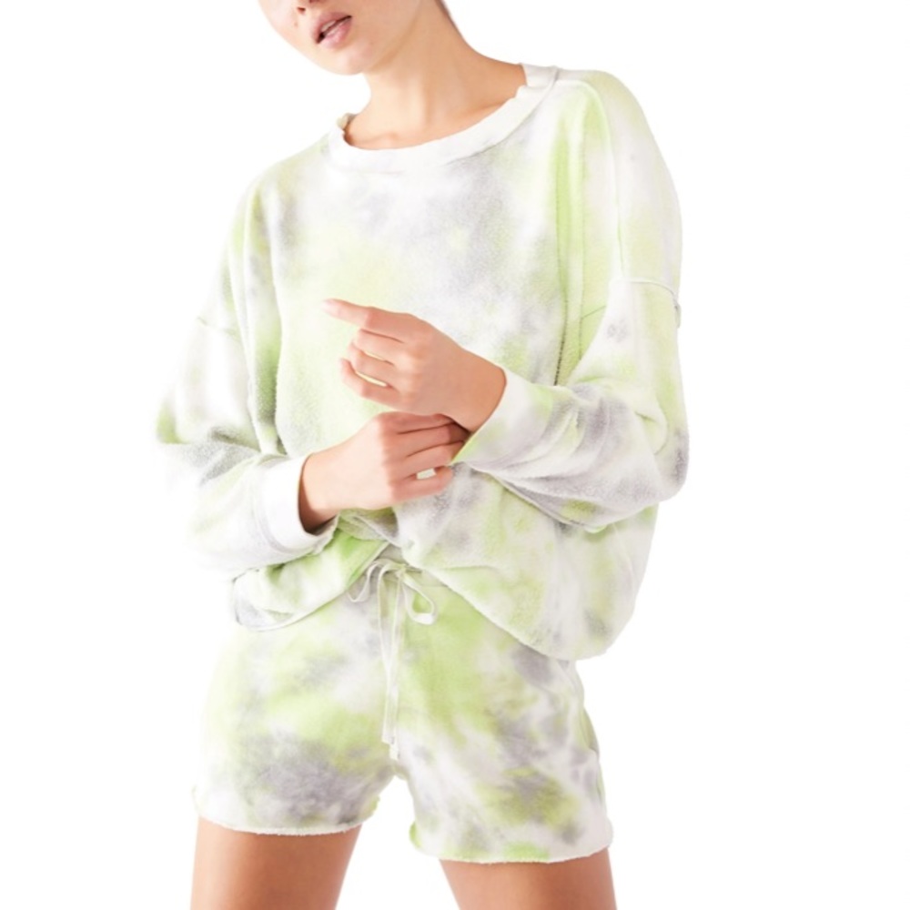 Free People Tie Dyed Sweatshirt & Shorts - Picture 2 of 8
